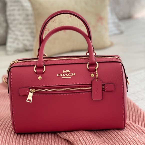 Coach Handbags - COPY - 🆕 COACH | Signature Pink Rowan Satchel RETAILS 315